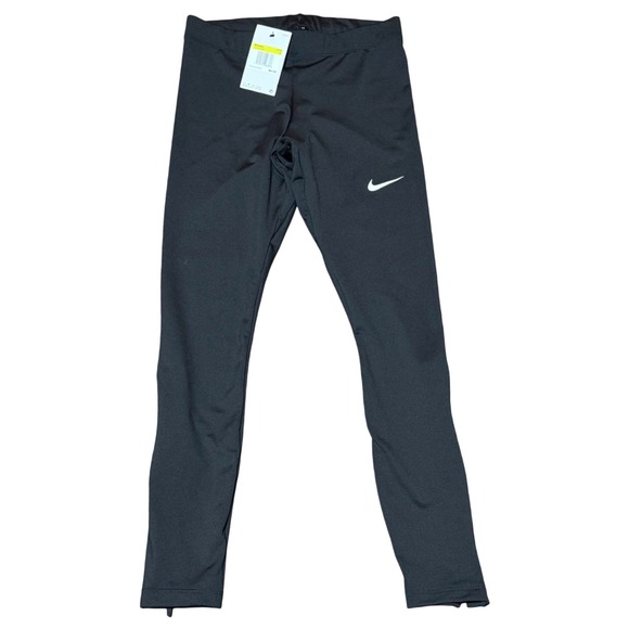 Nike Dri-FIT Black Running Leggings Zip Ankle NWT Women's Small - Picture 2 of 11